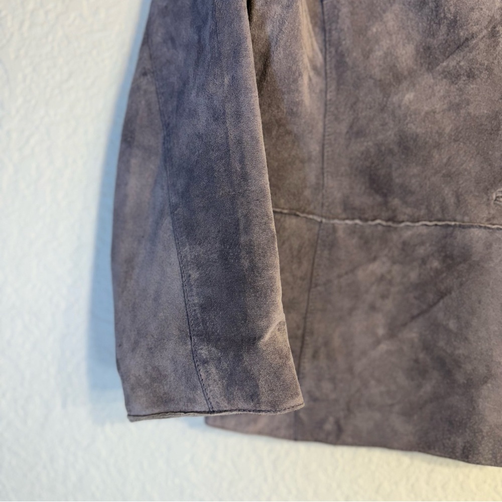 Brandon Thomas Women’s Suede Leather‎ Jacket. Size M Light Purple. Lined - Picture 5 of 13